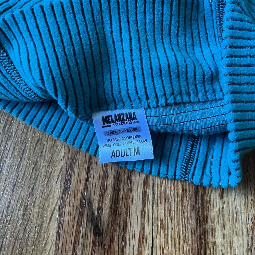 Melanzana Blue Ribbed Hat - Picture 3 of 4